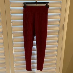 Red TikTok leggings